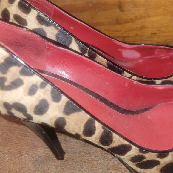 Vintage Cheetah print heels 9M - Picture 8 of 14
